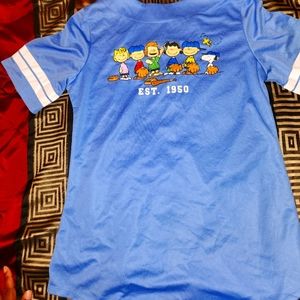 "Peanuts" jersey style shirt